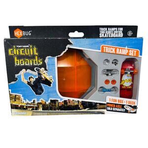 Tony Hawk Trick Ramp set w/Deck & Fun Box Hexbug Circuit‎ Board